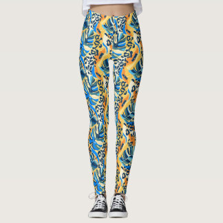 Leggings Leopardo tropical