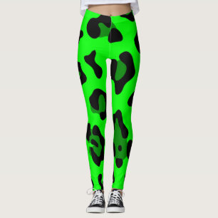 Leggings leopardo verde ácido