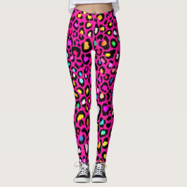 Leggings Leopardo vibrante de impresión