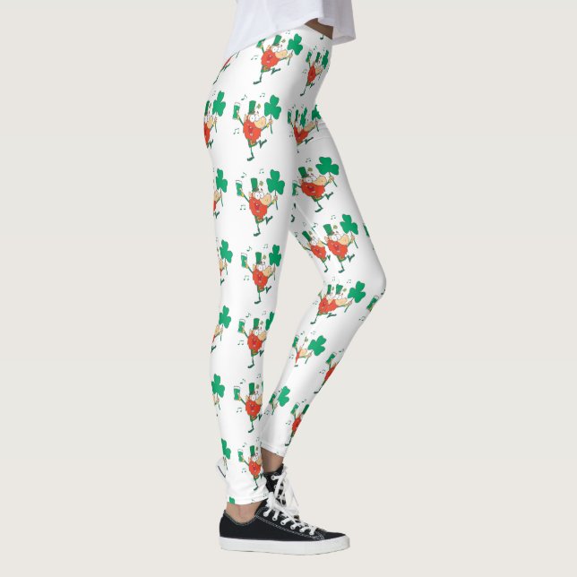 Leggings Leprechaun Con Beer St Patricks (Derecha)