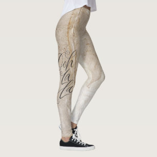 Leggings Letra Grunge angustiada, Ooh La Slinky