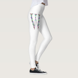 Leggings Letra inicial con diseño gemstone