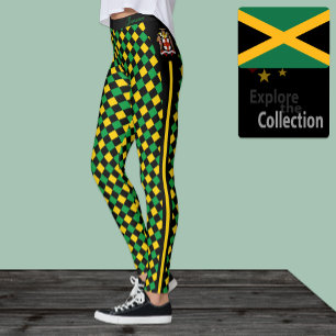 Leggings Letradas de Jamaica, moda de primera calidad, band