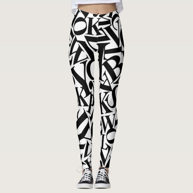 Leggings Letras de alfabeto (Anverso)