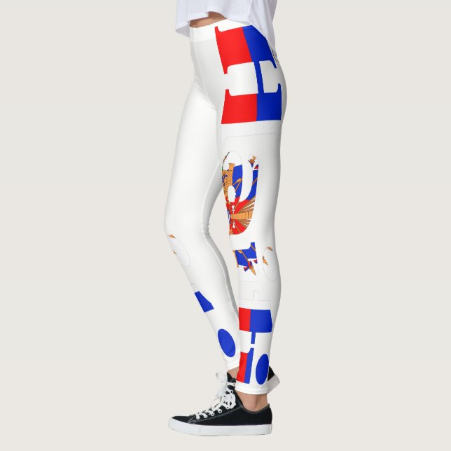 LEGGINGS LETRAS DE BANDERA HAITIANAS HABITACIONES ACD (Izquierda)
