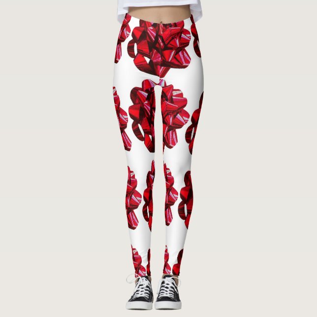 LEGGINGS LETRAS DE BOW ROJO (Anverso)