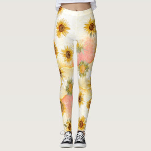 LEGGINGS LETRAS DE DESLIGACIÓN DE SUNFLOWER