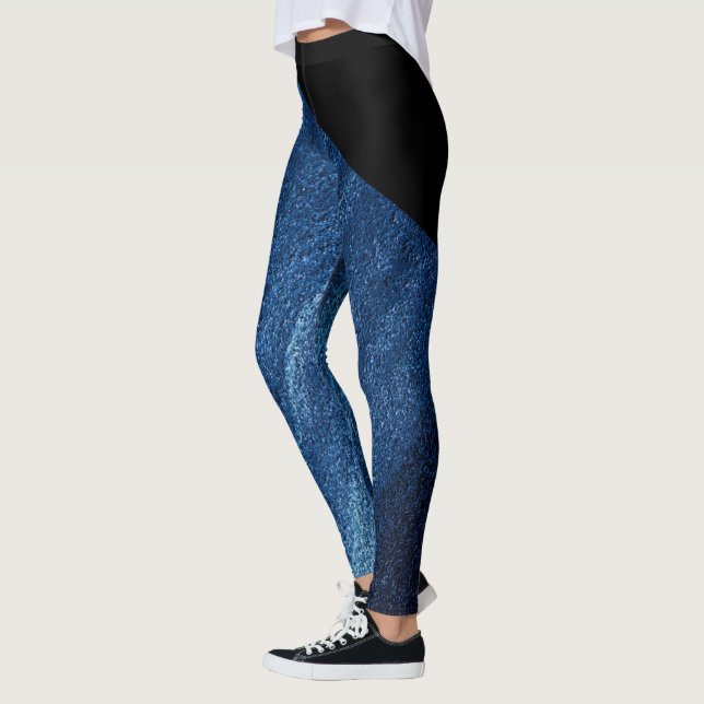 LEGGINGS LETRAS DE IMPRESIÓN DE JEAN PARA MUJERES (Izquierda)
