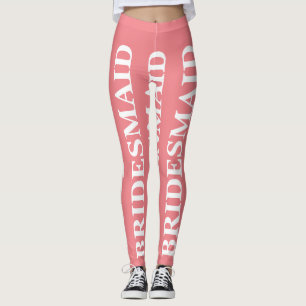 LEGGINGS LETRAS DE LA BRIDESMAID DE LA MODA DE LA FUENTE BL
