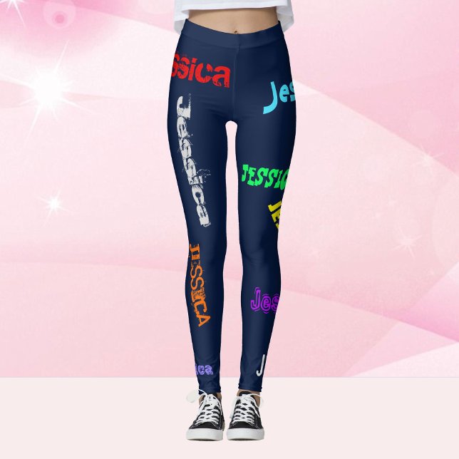 Leggings Letras de NOMBRE Repetido personalizadas Letras Le (Subido por el creador)