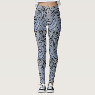 LEGGINGS LETRAS DE TIGRE BLANCO DE PAULA REILLY.