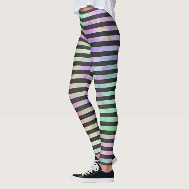LEGGINGS LETRAS DE TIRAS DE RAINBOW (Izquierda)