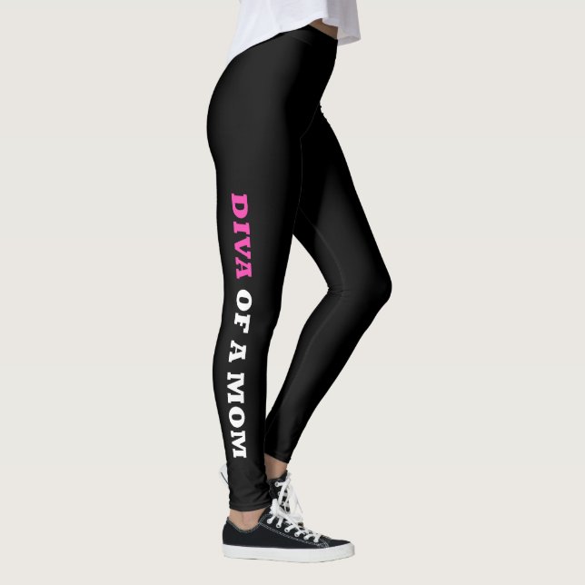 LEGGINGS LETRAS "DIVA OF A MOM" (Derecha)