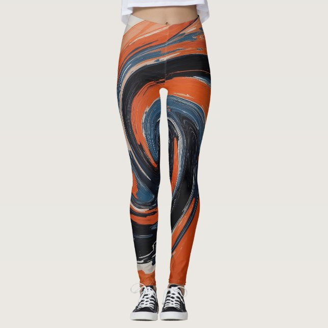 Leggings L'Étreinte du Feu et de l'Eau (Anverso)