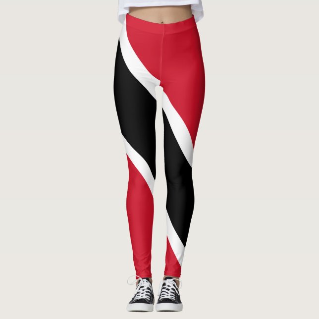 Leggings Letreras de bandera de Trinidad (Anverso)