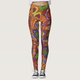 Leggings Letreras de diseño de Damien y Yilpi