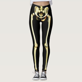 Leggings Letreras de esqueleto de Halloween