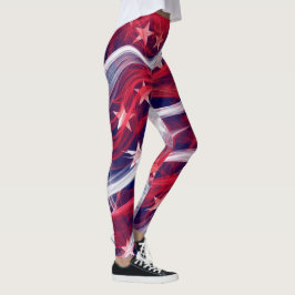 Leggings Letreras de la bandera de Estados Unidos