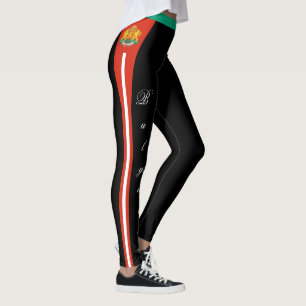 Leggings Letreras de moda de Bulgaria, bandera búlgara/depo