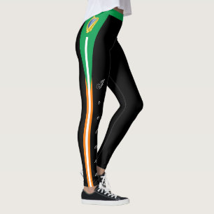 Leggings Letreras de moda de Irlanda, patriótica, bandera i