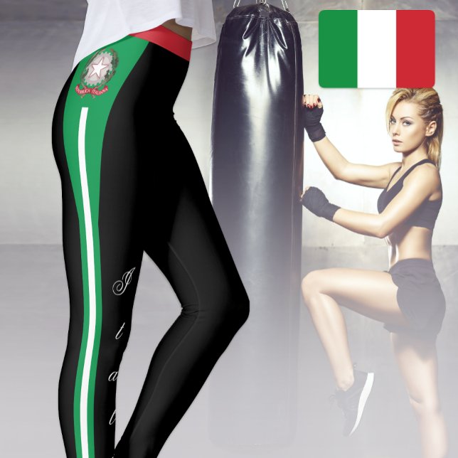 Leggings Letreras de moda italianas, patrióticas, bandera i (Subido por el creador)