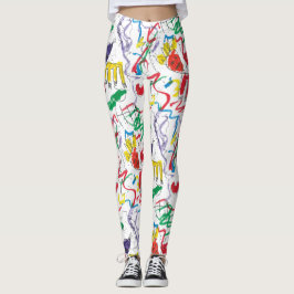 Leggings Letreras inspiradas en el basquiat de Charlotte