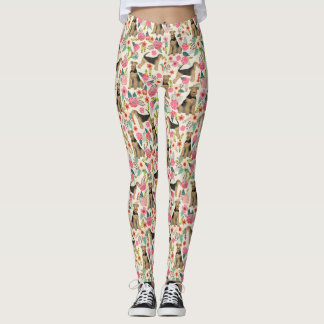 Leggings Letrería de papel con motivos florales Airedale Te