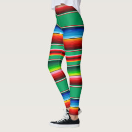 Leggings Letrería tradicional mexicana de arce colorida