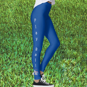 Leggings Leyenda azul deportiva de béisbol de bolas de jueg