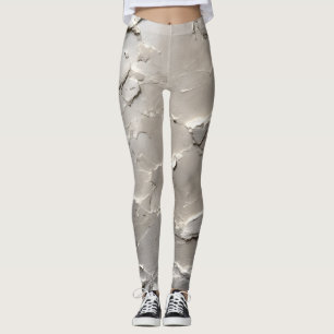 Leggings Leyenda de color de diamante plateado