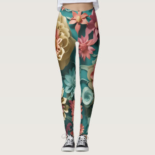 Leggings Leyenda de explosión floral de explosión de sangre