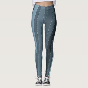 Leggings Leyenda de rayas grises de moda "Ratti_Creative_Ar