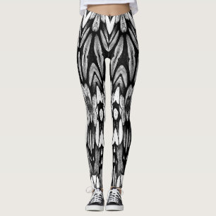 Leggings Leyenda de textura negra blanca "Ratti_Creative_Ar