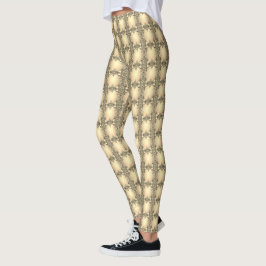 Leggings Leyenda de vacaciones decorativa de oro