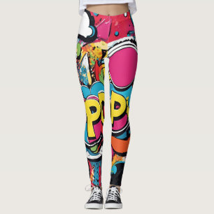 Leggings Leyenda del circuito digital de impulso técnico