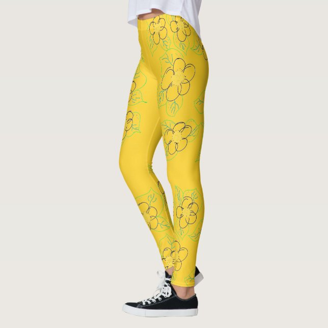 Leggings Leyenda deportiva amarilla dorada (Izquierda)