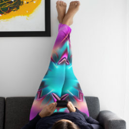 Leggings Leyenda floral "Luces Brillantes" de las mujeres