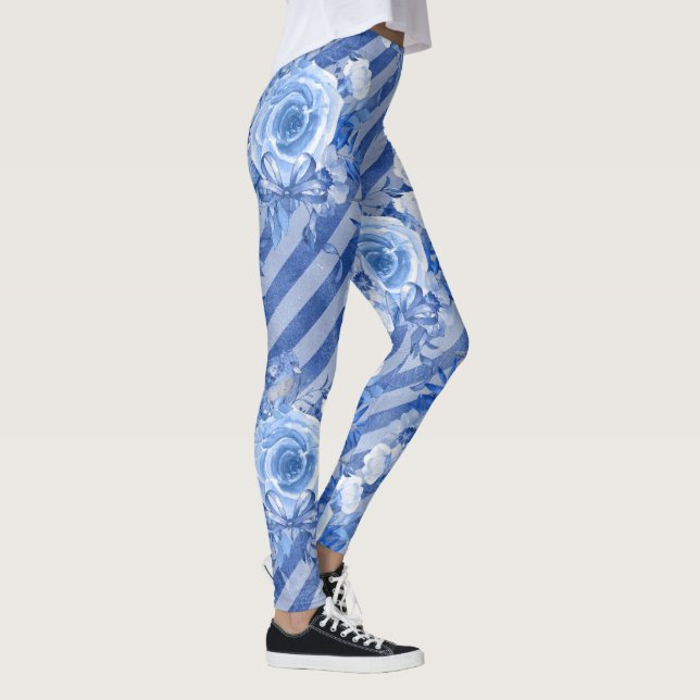 Leggings Leyenda floral para mujeres patrón de impresión de (Derecha)