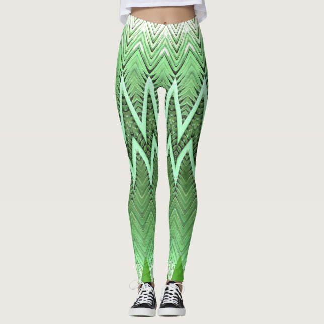 Leggings Leyenda "Ratti_Creative_Arts" de Chevron Zigzag (Anverso)