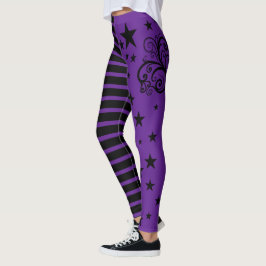 Leggings Leyendas a rayas brujas de Halloween