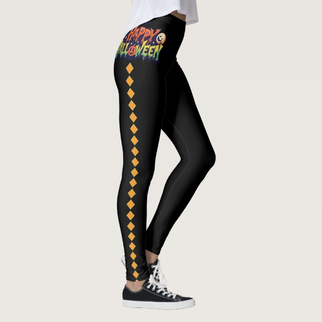 Leggings Leyendas a rayas brujas de Halloween (Derecha)