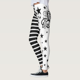 Leggings Leyendas a rayas brujas de Halloween
