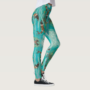 Leggings Leyendas aborígenes de juego de delfín