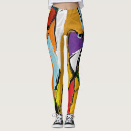 Leggings Leyendas abstractas amarillas