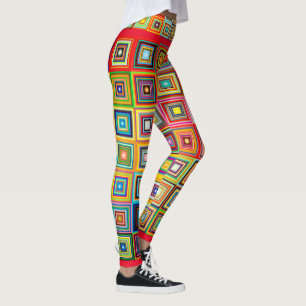 Leggings Leyendas abstractas de color a la moda