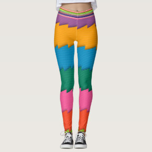 Leggings Leyendas abstractas de múltiples colores