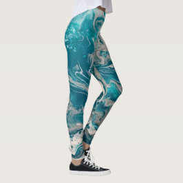 Leggings Leyendas abstractas de turquesa