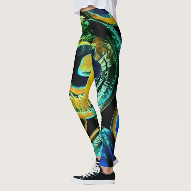 Leggings Leyendas abstractas de varios colores (Izquierda)