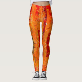 Leggings Leyendas abstractas del Naranja ligero