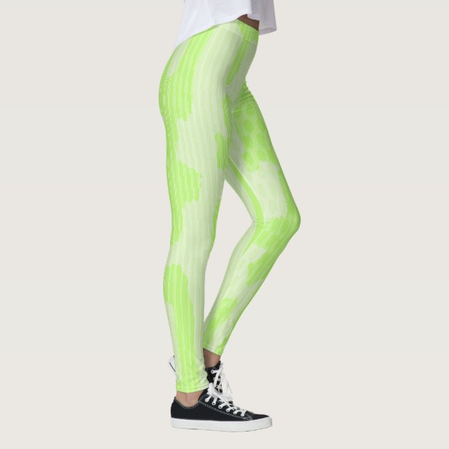Leggings Leyendas abstractas inspiradas en el Camo Verde Ne (Derecha)
